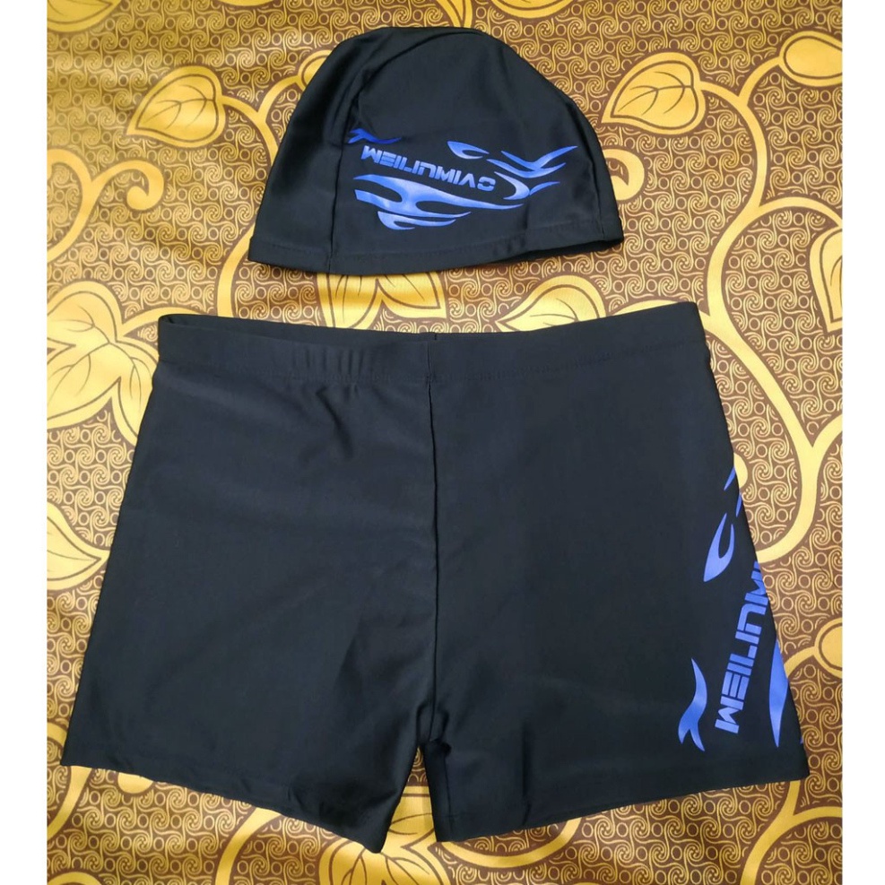 Quần bơi nam kèm mũ bơi năng động QB-001i - Hàng nhập khẩu | BigBuy360 - bigbuy360.vn