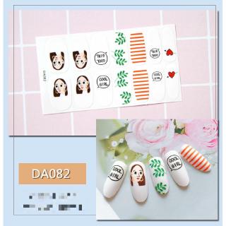 Sticker dán móng tay hình trái tim dễ thương