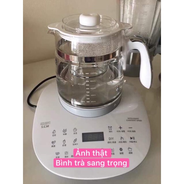 Bình trà AUX tiện dụng nấu trên máy đế tròn và đế vuông