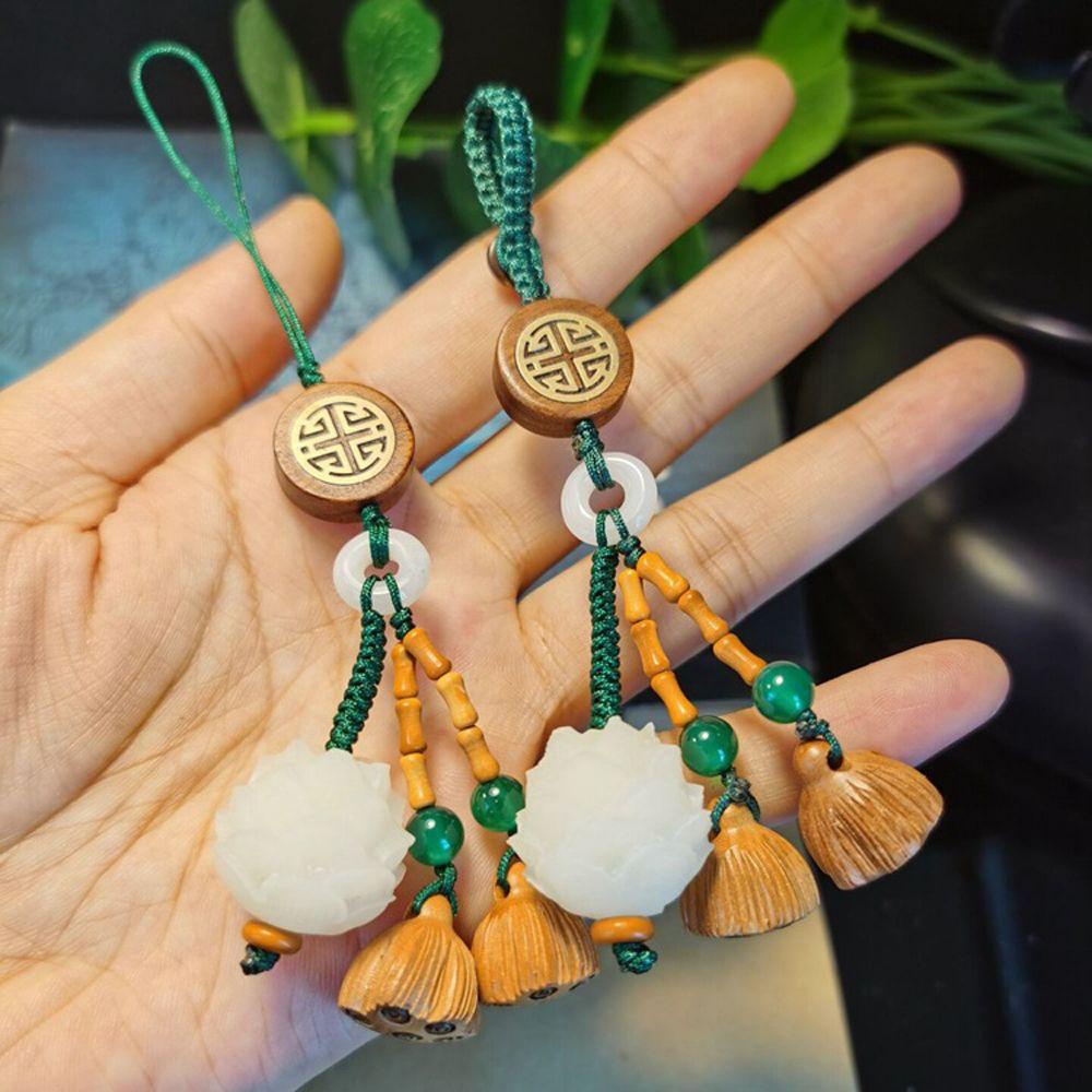 AUGUSTINA Móc Khóa Gắn Điện Thoại Hình Phật May Mắn Handmade