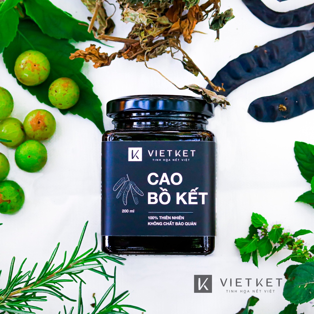 Dầu Gội Cao Bồ Kết VIET KET Làm Sạch Gàu, Bụi Bẩn, Nuôi Dưỡng Từ Chân Tóc Tới Ngọn Tóc Chắc Khỏe 200ml