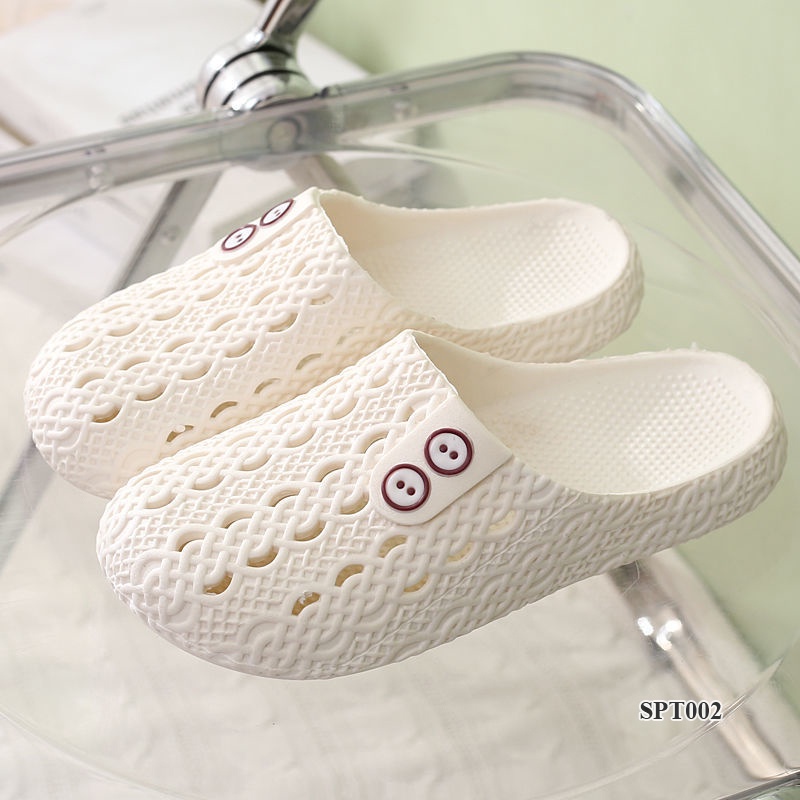 Dép cross, Dép Sục Nữ Hàn Quốc Đi Mưa Cao Cấp Đẹp - Trống Trơn Trượt - Đi Trong Nhà, Ngoài Sân SPT002