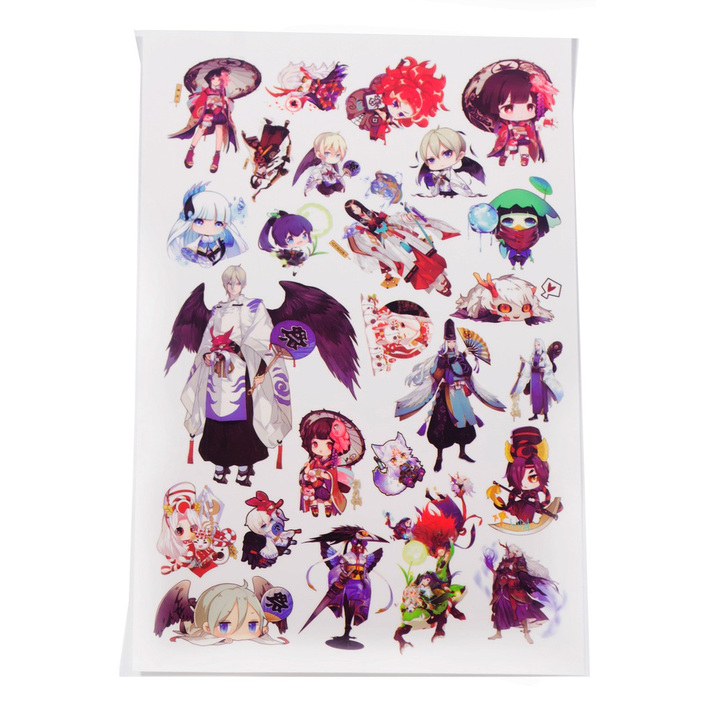 [thanh lý bán lỗ]Sticker Anime Hình xăm - Onmyoji [AAM] [PGN30]