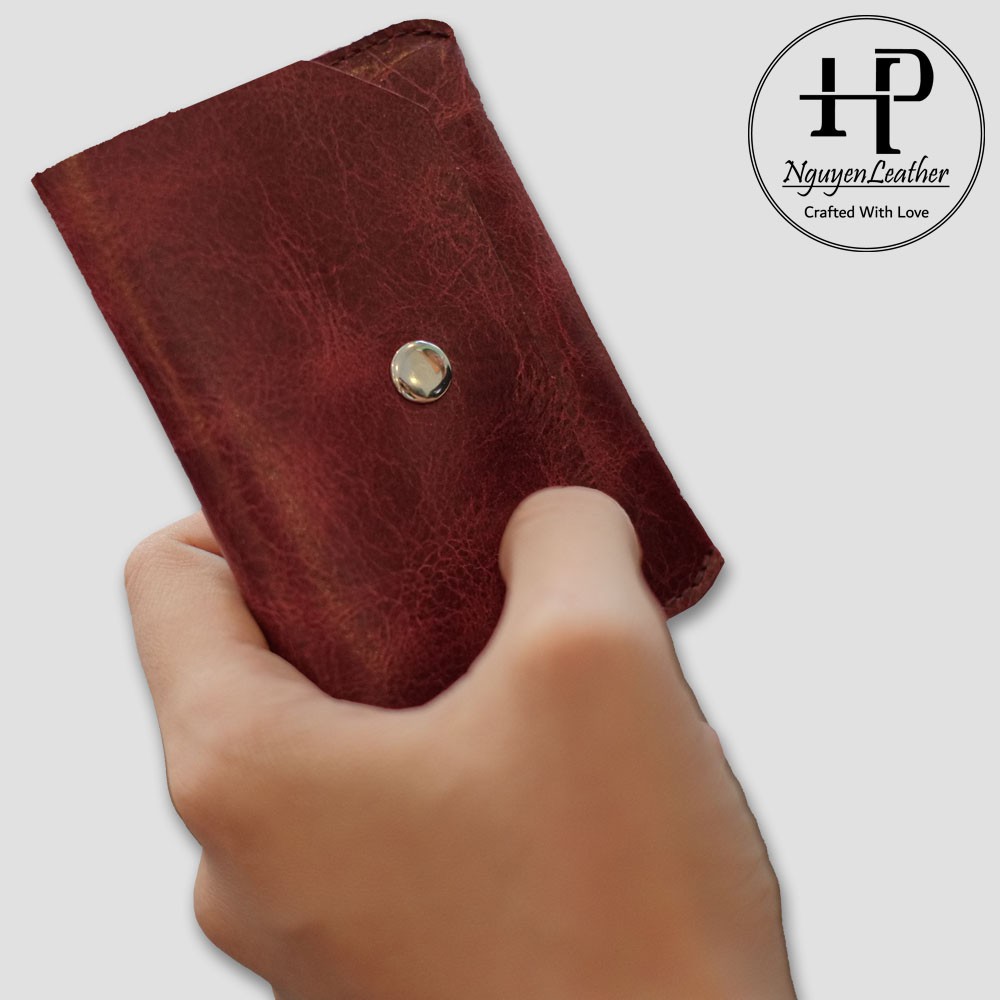 Ví Đựng Thẻ ATM, Card Holder Đựng Namecard Da Bò Thật Nhỏ Gọn | BigBuy360 - bigbuy360.vn