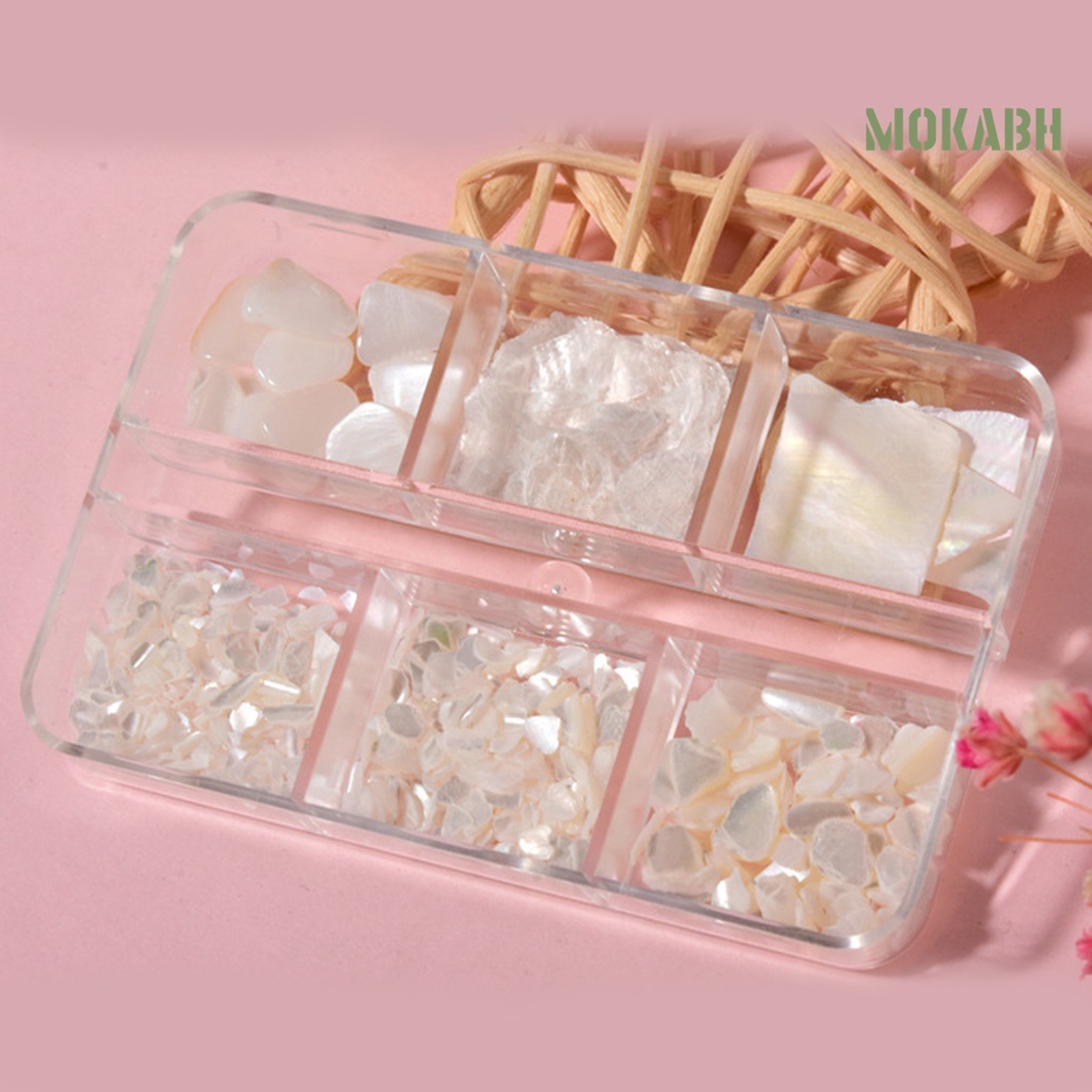 1 Hộp Vỏ Sò 3D Trang Trí Móng Tay Nghệ Thuật