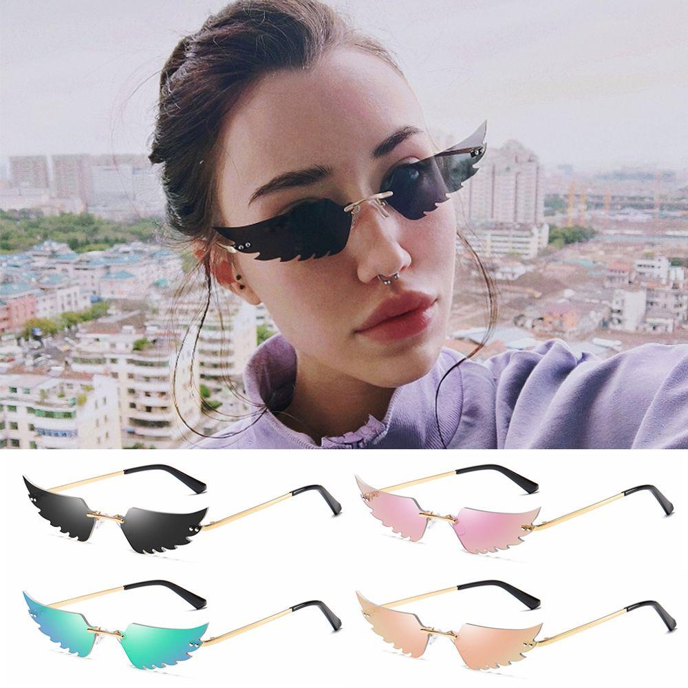 Kính Mát Gọng Hình Cánh Thiên Thần Chống Tia UV400