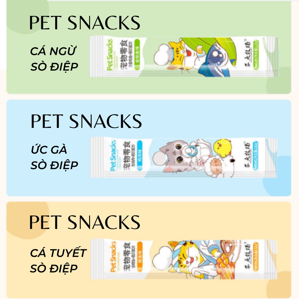 Súp thưởng cho mèo Cat Food 15g/thanh - bù nước, hỗ trợ tiêu hóa tốt