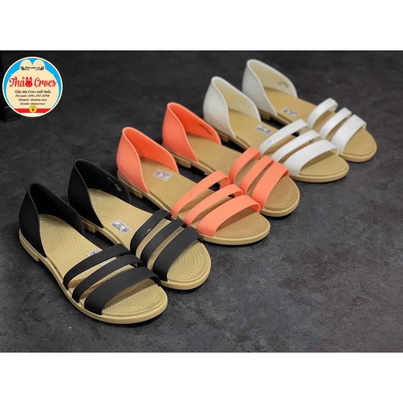 Giày Sandal nữ Tulum Open flat Cross