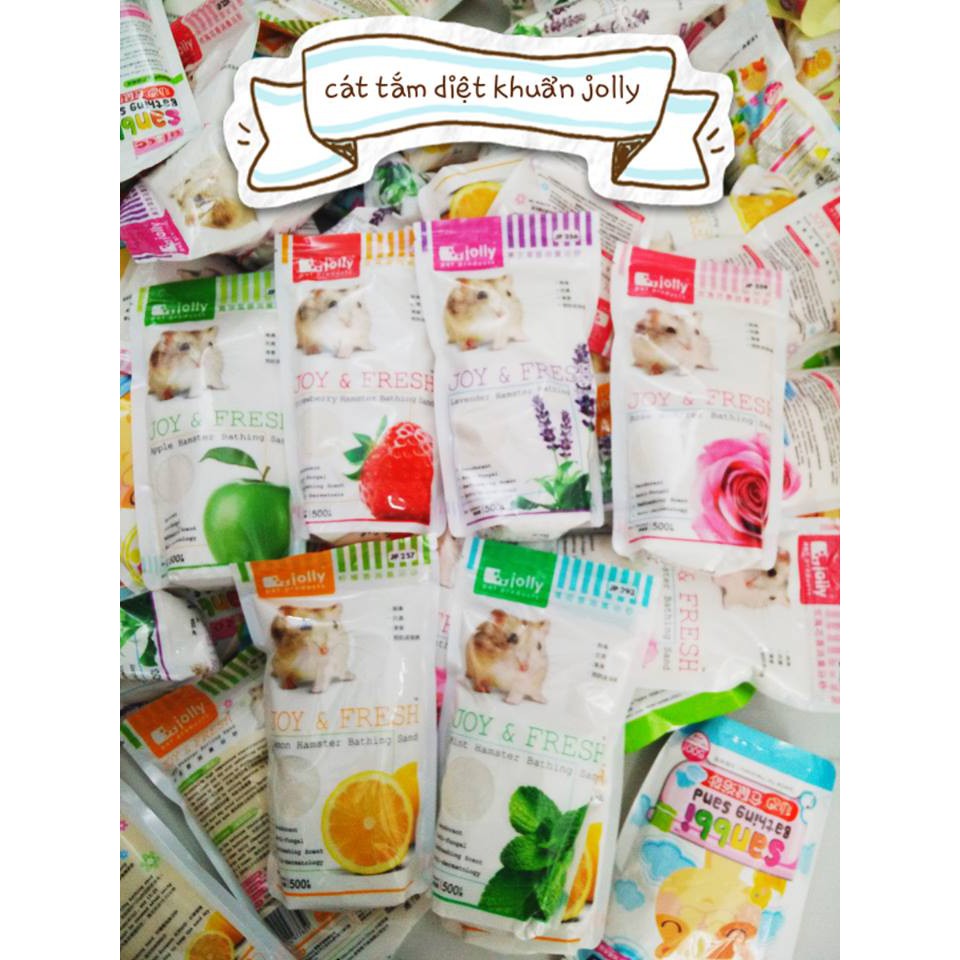 Cát tắm diệt khuẩn Jolly 500gr -1kg dành cho hamster