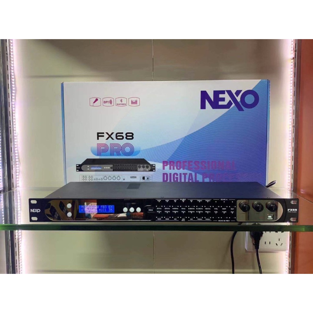 Vang số lai vang cơ chống hú NEXO FX68 Pro kết nối cổng quang, bluetooth. bảo hành 12 tháng main xịn chuyên xử lý âm