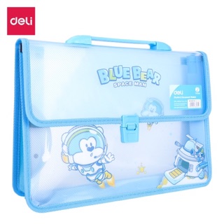 Cặp Nhựa Học Thêm 2 Ngăn DELI 29050, Cặp Đựng Tài Liệu hàng công ty