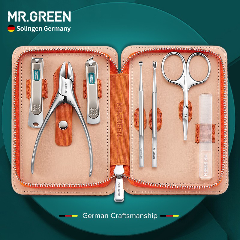 Set dụng cụ làm móng MR.GREEN chất liệu thép không gỉ chuyên nghiệp