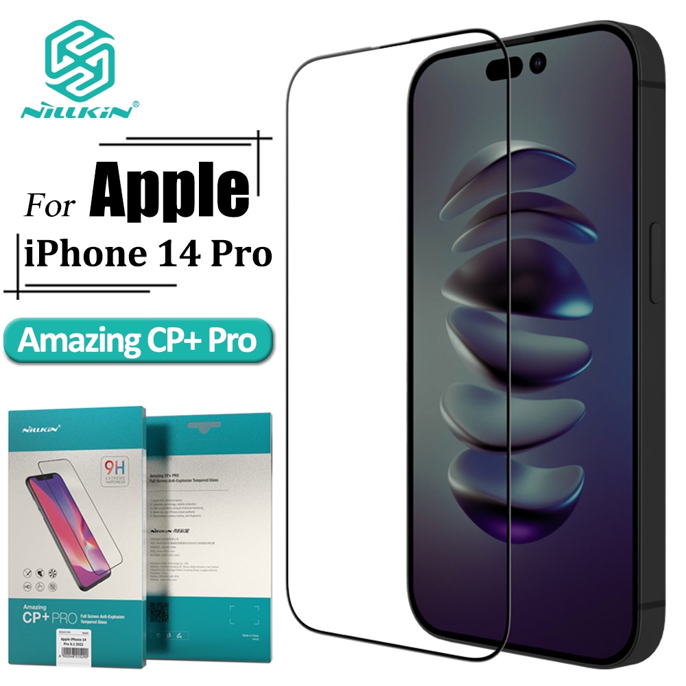 Kính cường lực 9H NILLKIN bảo vệ màn hình chống chói chống dấu vân tay thích hợp cho iPhone 14 Pro