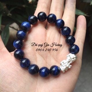 Vòng đá Mắt Hổ xanh lam kết tỳ hưu