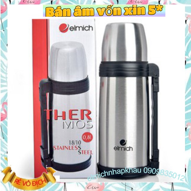 Bình giữ nhiệt ELMICH inox 304 800Ml El5208 nhập Khẩu CH.SÉC