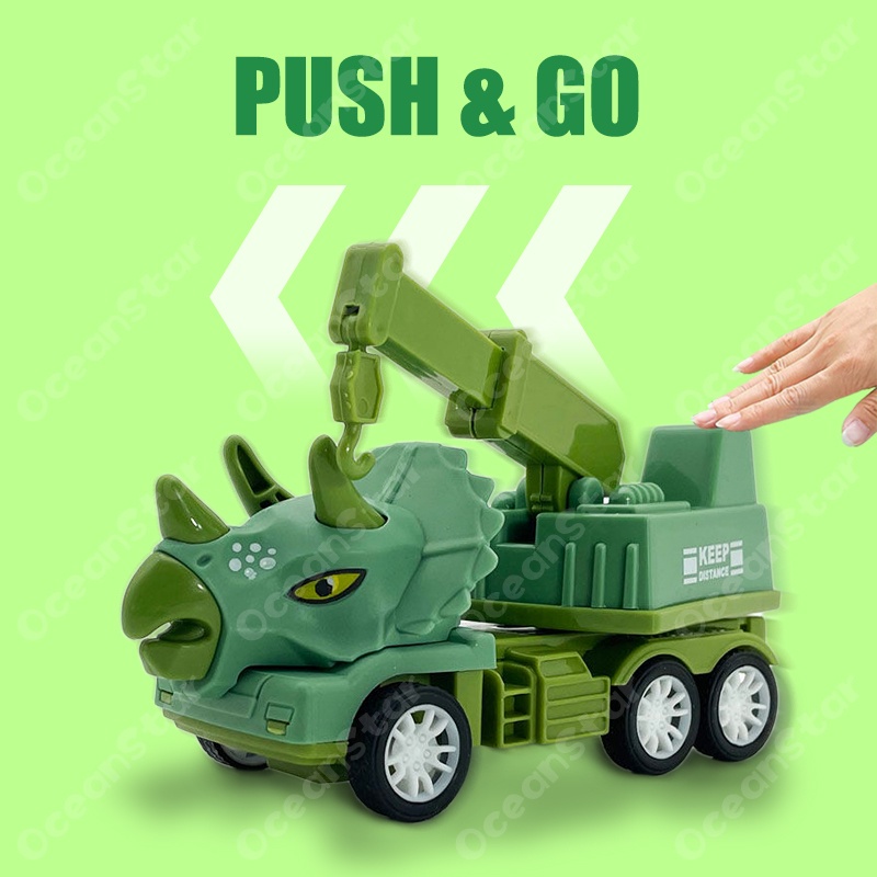 Set 4 mô hình đồ chơi SEA SUN TOYS xe công trình thiết kế khủng long độc đáo cho bé