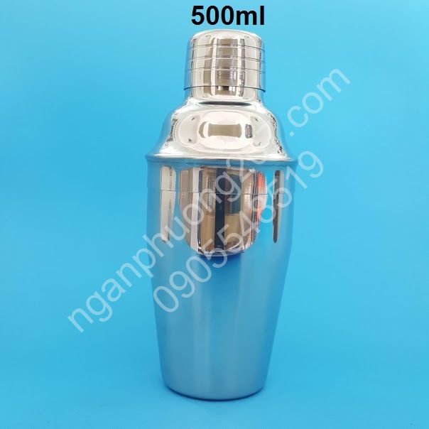 Shaker Inox, bình lắc inox 500ml