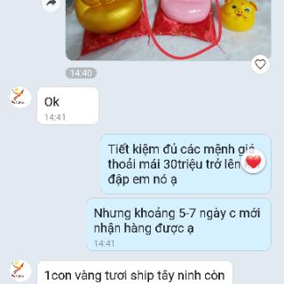 Lợn bụng phệ mắt híp thạch cao size 2