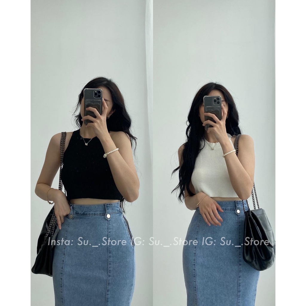 Áo croptop sát vai len tăm A2273 SUSTORE