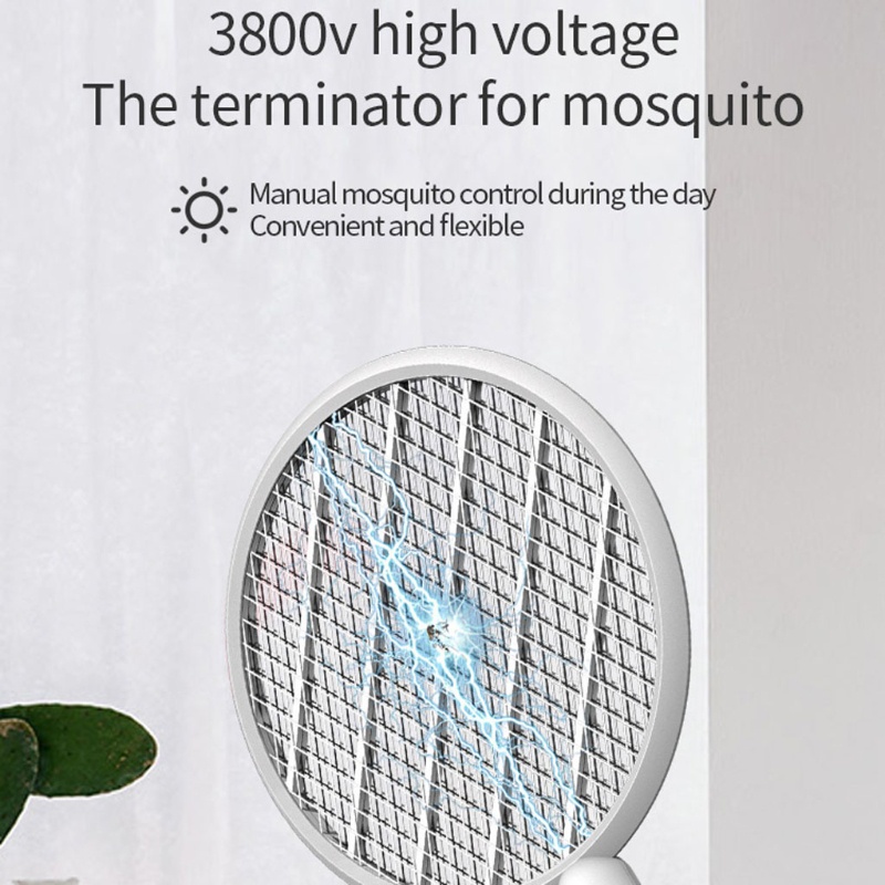 Vợt Điện Diệt Muỗi / Côn Trùng Có Thể Sạc Lại Bằng Cổng USB