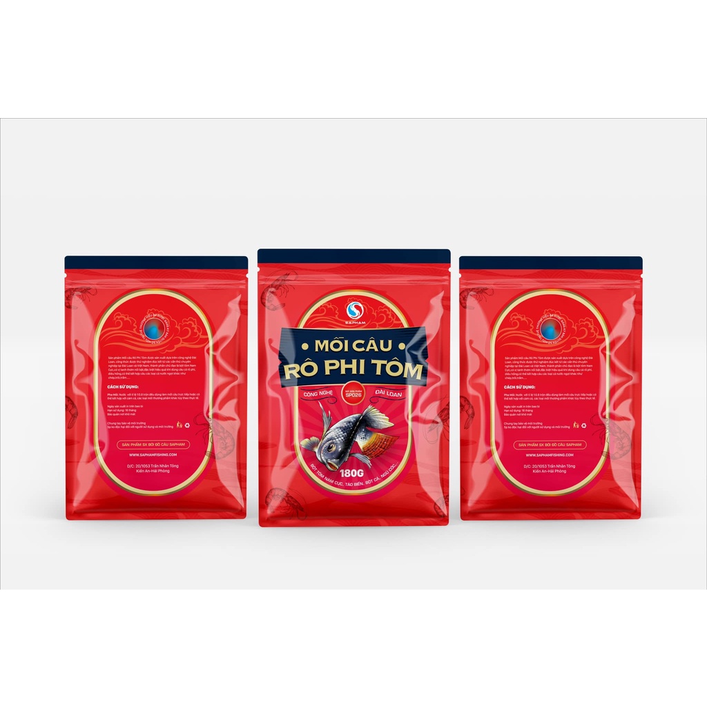 MỒI CÂU RÔ PHI TÔM SA PHẠM 180gram