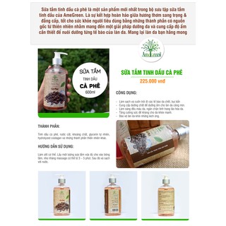Kem Xả Tóc Tinh Dầu Cà Phê Amegreen 250ml