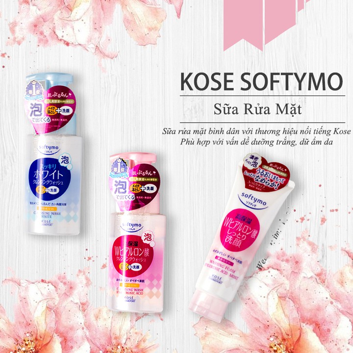 Sữa Rửa Mặt Kose Softymo Cleansing Foam Nhật Bản 220g | BigBuy360 - bigbuy360.vn