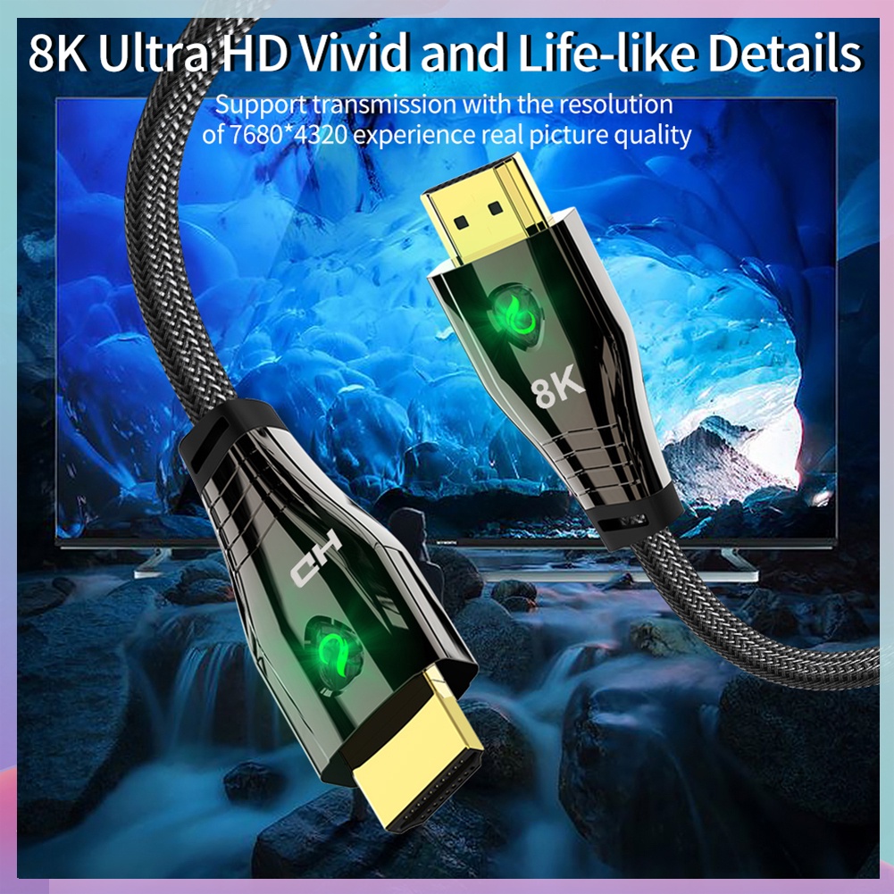 Dây cáp âm thanh video BABICOOL 8K HDMI 2.1 48Gbps HD 3D | BigBuy360 - bigbuy360.vn