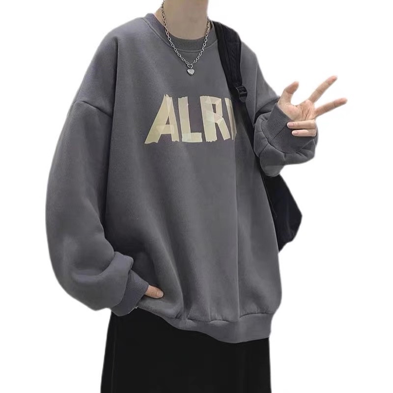 Áo Sweater Nỉ Bông Dài Tay Unisex ALRD