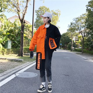 [Hàng order] Áo khoác kaki phối 2 màu (4 màu lựa chọn)