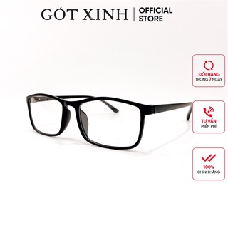 [Mã BMLT35 giảm đến 35K đơn 99K] Mắt kính GÓT XINH MK007 mát vuông gọng mỏng