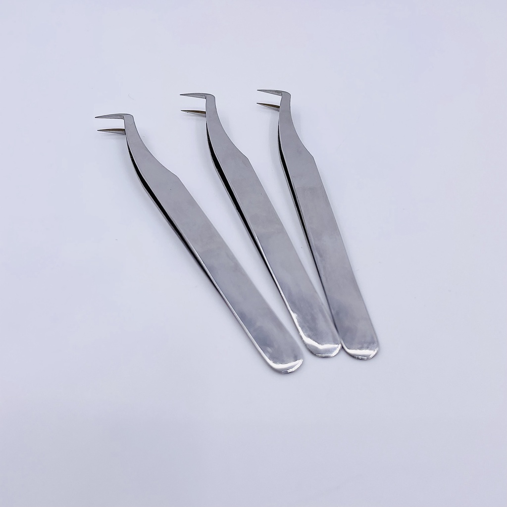 NHÍP NỐI MI VOLUME MEGA BẠC PHỦ NHÁM NANO _ dụng cụ nối mi_THÚY HÀ