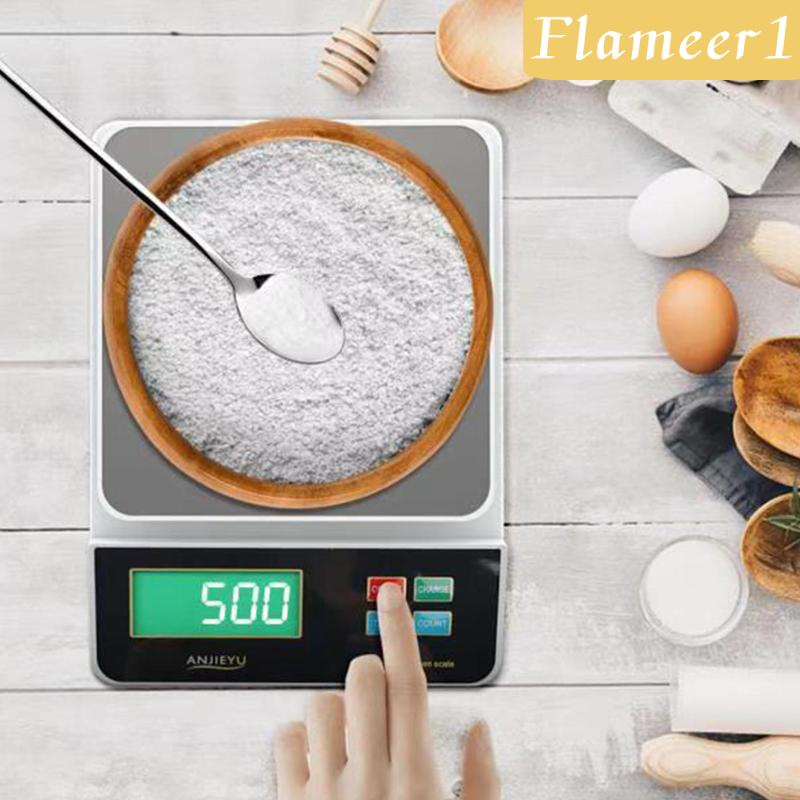 [Flameameer1] Cân Thực Phẩm Điện Tử Màn Hình LCD Chống Nước Độ Chính Xác Cao Cho Nhà Bếp
