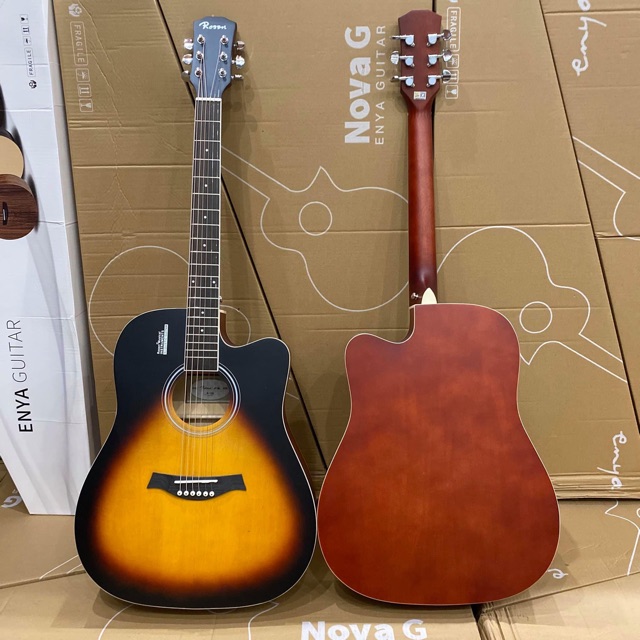 Đàn Guitar Acoustic Rosen R135 CHÍNH HÃNG Gỗ Thịt Bản 2022-2023 - tặng đầy đủ phụ kiện ( có thể lắp thêm EQ)