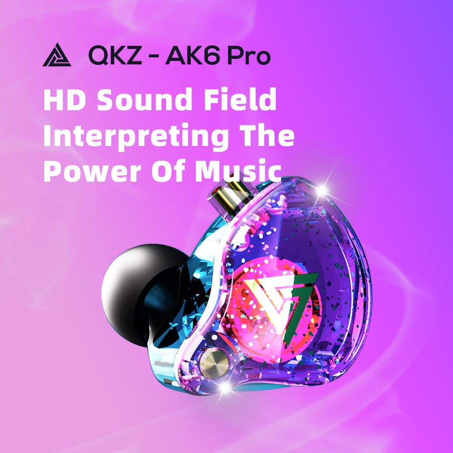 Tai nghe nhét tai QKZ AK6 PRO siêu trầm có dây có thể tháo rời