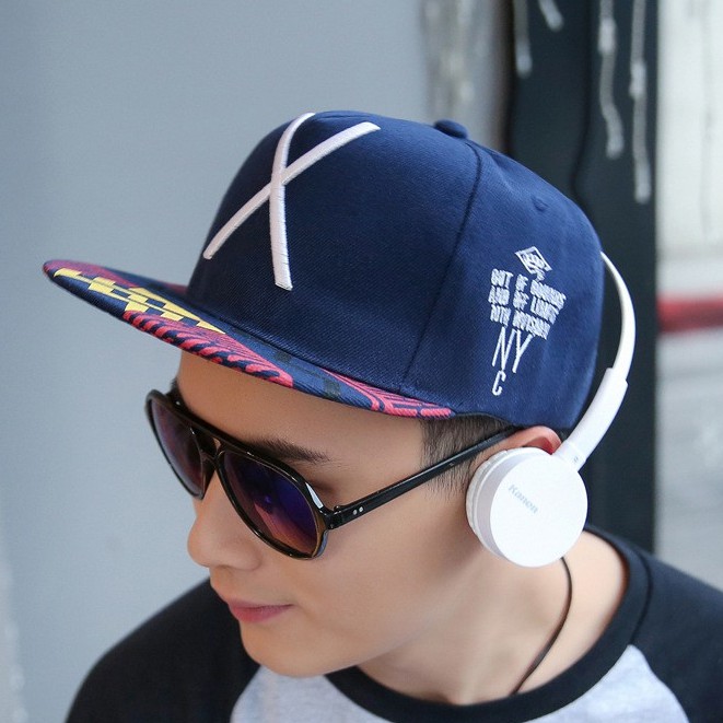 Mũ Snapback Nón Hiphop Thời Trang Hàn Quốc Chữ X