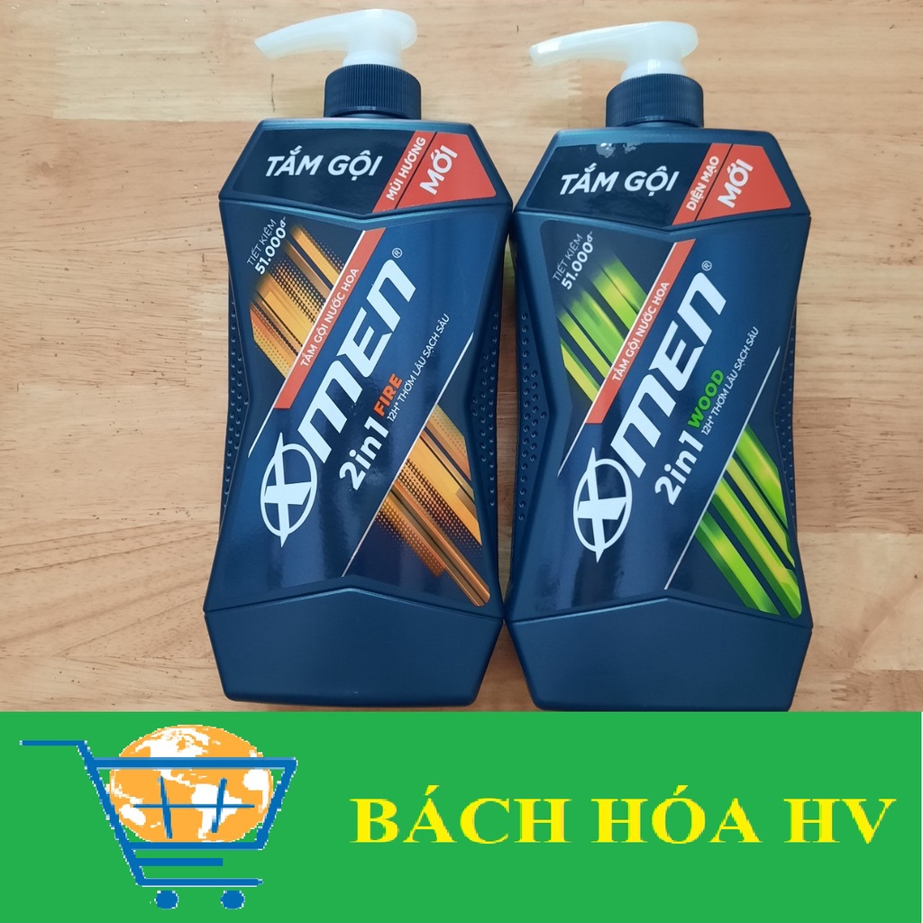 Tắm Gội 2 in 1 Xmen (WOOD/FIRE) 650g - BACH HOA HV