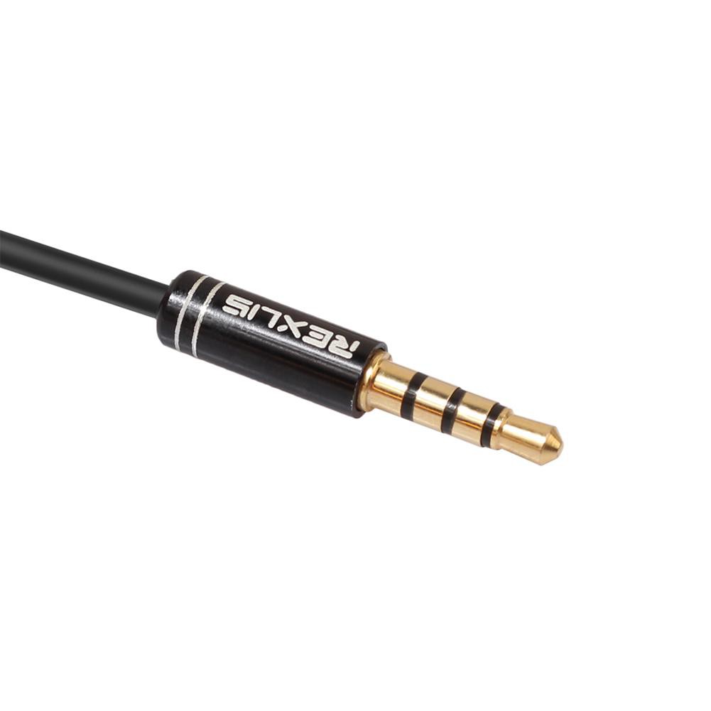 3.5mm Jack Headphone&amp;Mic Audio Splitter Gold-Plated Aux Extension Cable