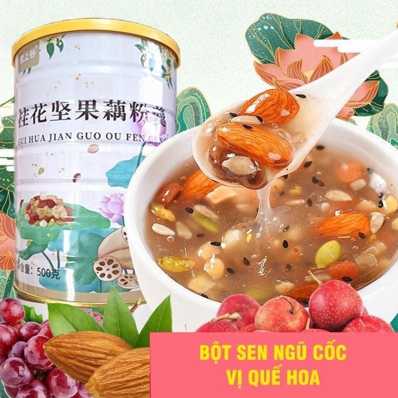 ⚡SIÊU NGON⚡Bột Củ Sen Quế Hoa Hạch Quả Giảm Cân, Ăn Kiêng