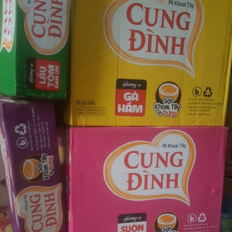 Thùng mì tôm Cung Đình 30 gói
