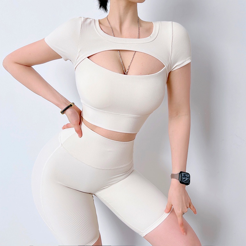 Áo thun thể thao ANRAN ngắn tay thoáng khí phong cách năng động cao cấp