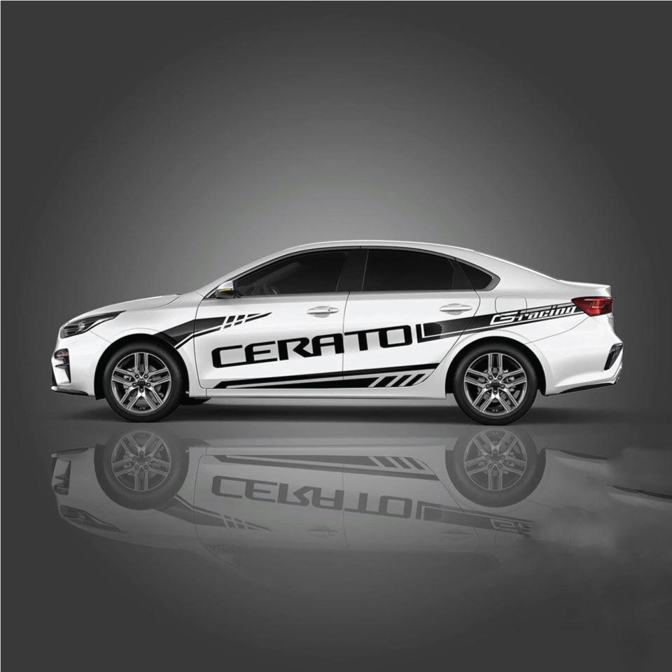 Tem xe Cerato phong cách thể thao- decal cerato
