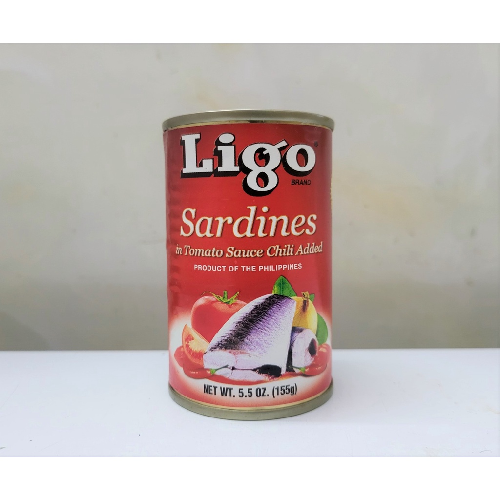 [Hộp 155g – ĐỎ] CÁ MÒI XỐT CÀ VỊ ỚT CAY [Philippines] LIGO Sardines in Tomato Sauce Chili Added