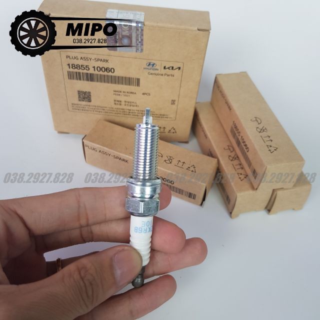 [1 HỘP 4 CÁI] Bugi NGK dùng cho xe I10, Morning, Accent, Rio, Avante, Elantra, K3, Cerato, Forte (Mã:1885510060)