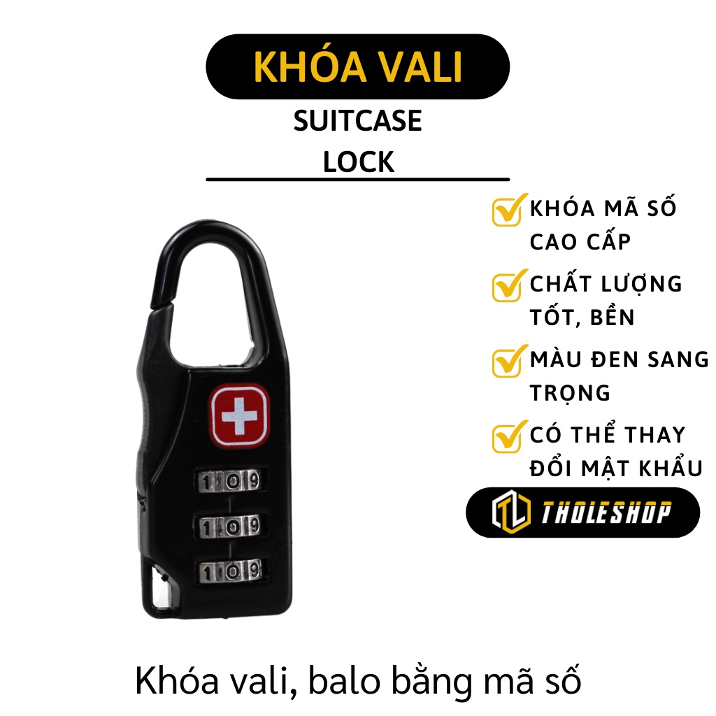Khóa Vali - Khóa Số Du Lịch Mini, Tủ Két, Balo Mã Số Tiện Dụng  3646