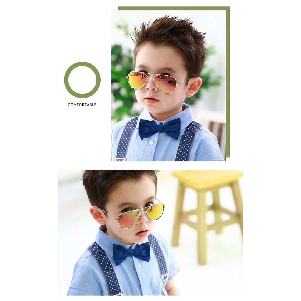 Mắt Kính tráng gương thời thượng phù hợp cho cả nam và nữ (Vàng) | BigBuy360 - bigbuy360.vn