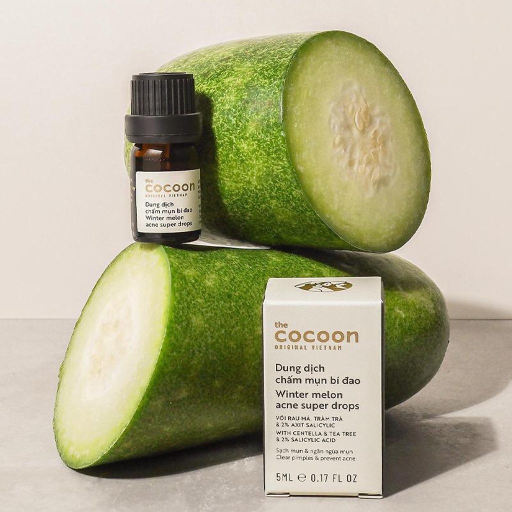 Dung Dịch Chấm Mụn Chiết Xuất Bí Đao The Cocoon Winter Melon Acne Super Drops 5ml