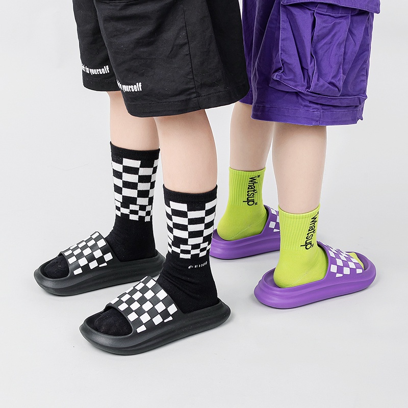 2022 mới cheerful mario Hàng giao ngayDép EVA chống trượt họa tiết hoạt hình thời trang dành cho trẻ em