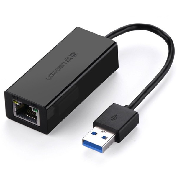 (15cm) Cáp chuyển USB 3.0 sang LAN 1000Mbps - Ugreen 20255/20256