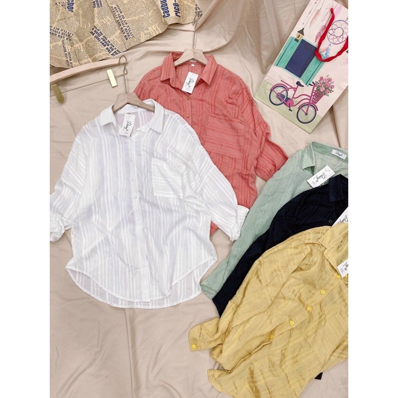 Áo sơ mi sọc size Đại